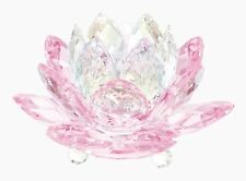 Swarovski Waterlily  Candle Holder Small Pink #5066010 New in Box picture