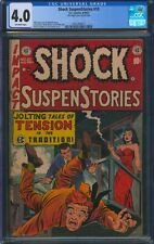 Shock SuspenStories #10 ⭐ CGC 4.0 ⭐ Rare Golden Age Horror EC Comic 1953 picture