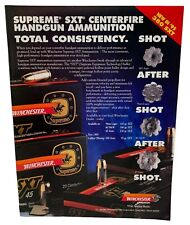 Winchester Ammo Print Ad Supreme 380 SXT Centerfire Ammunition Original Ad 1995 picture