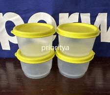 Tupperware 4oz / 120ml Snack Cup Clear Container with Margarita Seal Set 4 New picture