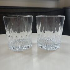 Pair Of Marquis by Waterford Barcelona Double Old Fashioned Glasses Tumblers EUC picture