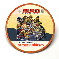 Mad Magazine Sleazy Rider Advertising Pocket Mirror Retro Style picture