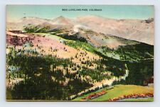 Loveland Pass From Denver to Leadville Colorado CO Linen Postcard E16 picture