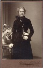 CARTE de VISITE PORTRAIT : PRETTY GIRL : CONFIRMATION : BAD REICHENHALL : (1916) picture