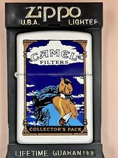Vintage 1998 Camel Joe Clouds Collectors Pack White Matte Zippo Lighter New picture