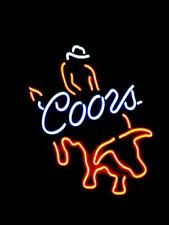 New Coors Bull Rider Neon Light Sign Beer Lamp Bar Glass Decor Artwork 20