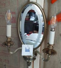NWT Vintage Murray Feiss Electric 2 Candle Wall Sconce & Mirror GORGEOUS  picture