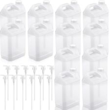 NEW 1 Gallon HDPE Plastic Jugs with Child Resistant Lids and Pumps (12-Pack) picture