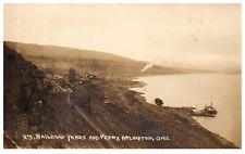 RPPC Arlington Oregon Railroad Yard and Ferry Picture Postcard c.1910 picture