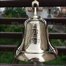 Brass Maritime Ship Bell Titanic Bell 1912 London Hanging Nautical Wall Decor  picture