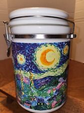 Chaleur Masters Collection D. Burrows Vincent Van Gogh Starry Night Canister~8IN picture