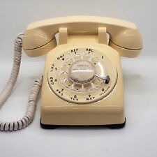 Western Electric Bell Systems Canary Yellow Rotary Phone 1960 WORKING picture