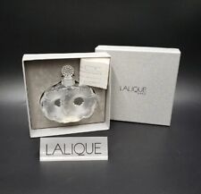 Lalique France TWO FLOWERS Perfume Bottle & Stopper(s) NEW IN BOX picture