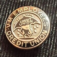 VINTAGE V.M. EMPLOYEES CREDIT UNION UMBRELLA MAN Lapel Pin (VOICE OF MUSIC) picture