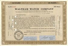 Waltham Watch Co. - Stock Certificate - General Stocks picture