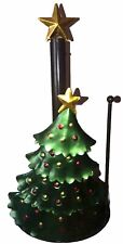 Gorgeous Metal Christmas Tree Paper Towel Holder Dispenser ￼ picture