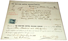 JULY 1866 NYC NEW YORK CENTRAL RAILROAD FREIGHT CLAIM LITTLE FALLS NEW YORK picture