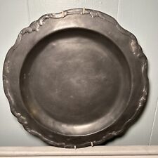 Vintage Etain Fin Garanti Pewter Plate and Wall Hanging w/Sticker picture