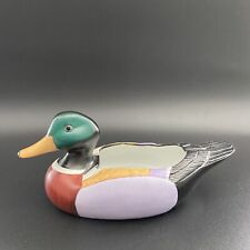 Vintage Mallard Duck Ceramic Hand Painted Pottery Planter Decoy Taiwan  picture