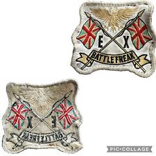 RARE E X Battle Freak Eagle & British Crossed Union Jack Flags Military Patch picture
