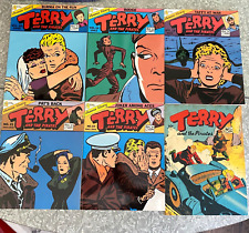 6x Terry & The Pirates Comic Lot Flying Buttress 16 18 19 20 21 + 6 1983 Reprint picture