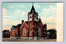 Laramie WY-Wyoming, Presbyterian Church, Antique Vintage Souvenir Postcard picture