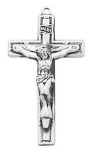 Sterling Silver small Crucifix Size 1in Features 18in Long Chain picture