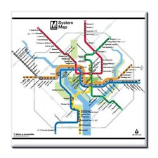 Washington DC (WMATA) Metro DC Metrorail System Map Magnet picture