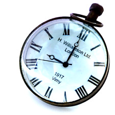 Clock Globe Ball Vintage Desk CLOCK World Quartz Brass GLOBE Antique with Time picture