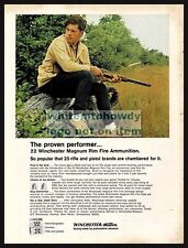 1970 WINCHESTER .22 Magnum Rimfire Ammunition Original PRINT AD picture