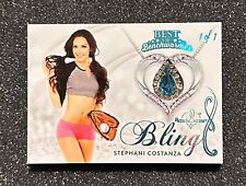 STEPHANI COSTANZA 2021 Best Of BenchWarmer Blue Foil BLING #1/1 picture