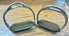 Vintage English Horse Riding STIRRUPs Star Steel Silver “Never Rust