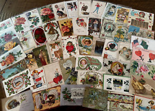 Nice Lot of 50~Mixed Vintage Antique Holidays Greeting Postcards~in sleeves-h970 picture