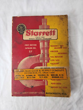 STARRETT Precision Instruments Saws Measuring Tools Catalog #27 1st Edition 1955 picture