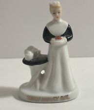 Vintage Early Harvey Girl Porcelain Figurine 3” Tall Made In Japan picture