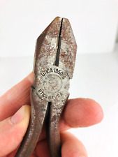 Utica Tools 1950-6 Lineman Pliers USA Made Short Nose Wire Cutters *L4 picture