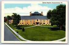 Punxsutawney Pennsylvania~Air View Adrian Hospital~Vintage Postcard picture
