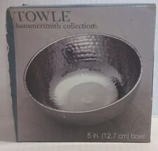 Towle Silversmiths Hammersmith Collection 5 Inch Bowl Cast Aluminum Silver picture