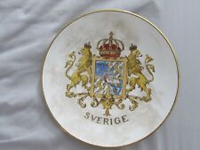 VTG Julen Rorstrand Sweden Plate Coat of Arms Crown Sverige Sveriges Riksvapen picture