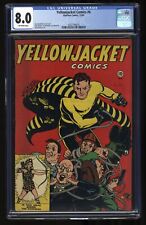Yellowjacket Comics #6 CGC VF 8.0 Golden Age Superhero Ken Battefield Cover picture