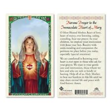 Novena Prayer to the Immaculate Heart of Mary - Laminated Prayer card picture