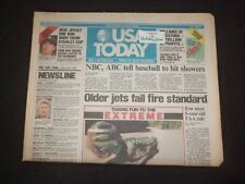 1995 JUNE 23-25 USA TODAY NEWSPAPER -NBC, ABC TELL BASEBALL TO SHOWERS - NP 7803 picture