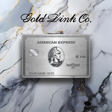 Custom Metal Card New AMEX Platinum Card | Plain Engraved picture