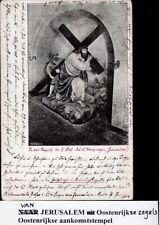 JUDAICA  OTTOMAN POSTCARD RARE   1900'S JERUSALEM TO GRAZ COMBINE SHIPPING picture