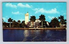 Miami Beach FL-Florida, Former Home Of Carl Fisher, Vintage Postcard picture