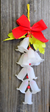 Vintage Cluster Frosted Glass Bells Christmas Decoration/Ornament picture