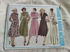Vintage Vogue Basic Design Dress Sewing Pattern 2032 Size 10 Uncut picture