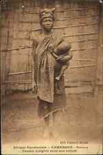 Cameroun Cameroon Africa Indigenous Woman Breast Feeding c1910 Postcard picture