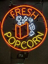 Fresh Popcorn Neon Light Sign Store Wall Hanging Handcraft Visual Artwork 18x18 picture