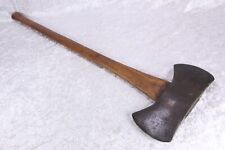Vintage Simmons Double Bit Axe With Tight Handle Early Keen Kutter 4 1/2